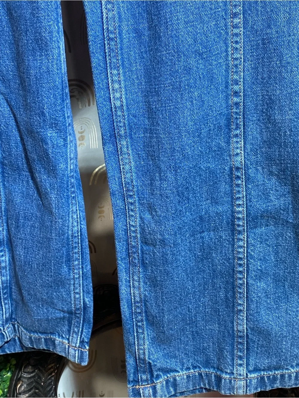 GAP Blue Elastic-Waist Wide-Leg Kids Jeans